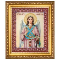 Алмазная мозаика Икона Ангела Хранителя, картина стразами Чарiвна Мить 17.4x21.2 см.