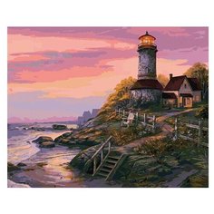 Картина по номерам Тихий вечер, 40x50 см. Белоснежка