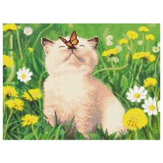 Алмазная мозаика Дуновение весны, картина стразами Фрея 30x40 см.
