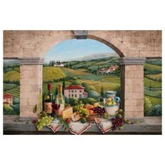 Алмазная мозаика Тоскана 3, картина стразами Алмазная живопись 60x40 см.