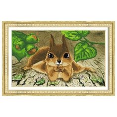 Алмазная мозаика Забавная белка, картина стразами Color KIT 30x50 см.