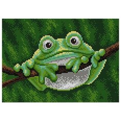 Алмазная мозаика V-101, картина стразами Вышиваем бисером 28.5x20 см.