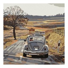 Картина по номерам Фольксваген жук, 30x30 см. Molly