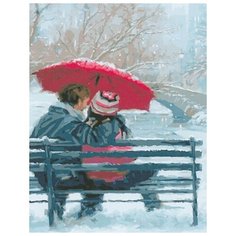 Картина по номерам Парочка зимой, 40x50 см. PaintBoy