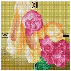 Алмазная мозаика Нежность - алмазные часы, картина стразами Color KIT 30x30 см.