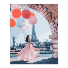 Картина по номерам Париж в нежных тонах, 40x50 см. ВанГогВоМне