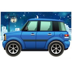 Алмазная мозаика Коллекция машинок (На подрамнике), картина стразами Цветной 17x22 см.