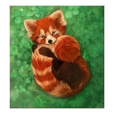 Алмазная мозаика Пушистый милашка, картина стразами Color KIT 40x40 см.