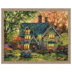 Алмазная мозаика Вдали от суеты (На подрамнике), картина стразами Цветной 40x50 см.