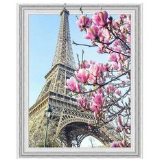 Алмазная мозаика Весна в Париже, картина стразами Molly 40x50 см.