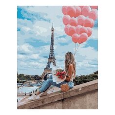 Картина по номерам Воздушный Париж, 40x50 см. PaintBoy