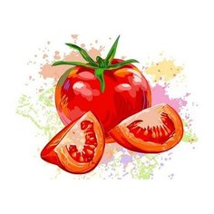 Картина по номерам Сочный помидор, 30x40 см. Фрея