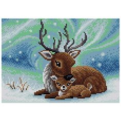 Алмазная мозаика V-86, картина стразами Вышиваем бисером 28x20 см.