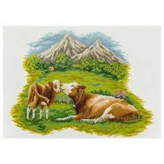 Алмазная мозаика Семейная идиллия, картина стразами Фрея 35x50 см.