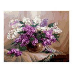 Картина по номерам Утренняя сирень, 40x50 см. PaintBoy