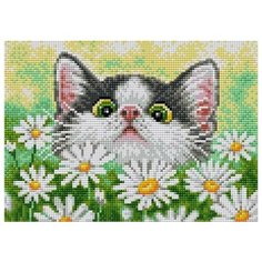 Алмазная мозаика V-100, картина стразами Вышиваем бисером 28.5x20 см.