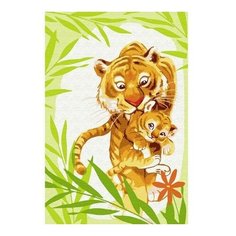 Картина по номерам Тигрица с тигренком, 20x30 см. Molly