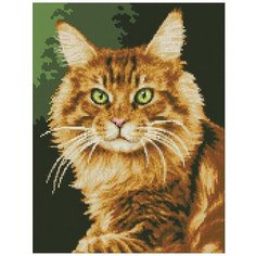 Алмазная мозаика Рыжик, картина стразами Паутинка 30x39 см.