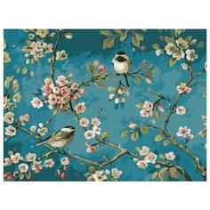 Картина по номерам Яблоня в цвету, 30x40 см. Цветной