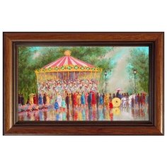 Алмазная мозаика Весенние гуляния, картина стразами Color KIT 40x60 см.