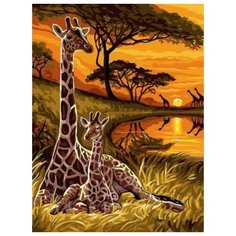 Картина по номерам Сафари, 30x40 см. Цветной