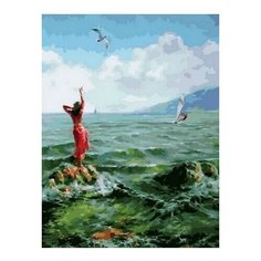Картина по номерам Морская нимфа, 40x50 см. PaintBoy