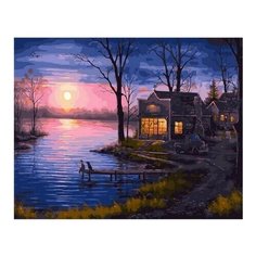 Картина по номерам Отблески осеннего заката, 40x50 см. PaintBoy