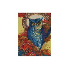 Алмазная мозаика Сова, картина стразами Империя бисера 30x40 см.