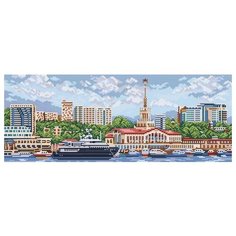 Алмазная мозаика Сочи, картина стразами Фрея 53x20 см.