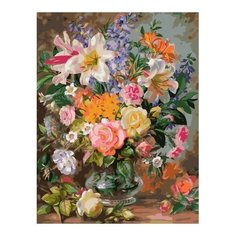 Картина по номерам Цветочное ассорти, 40x50 см. PaintBoy