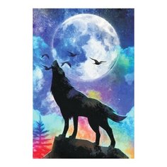Алмазная мозаика Полнолуние, картина стразами Цветной 40x50 см.