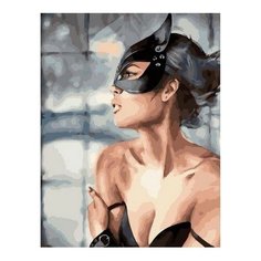 Картина по номерам Женщина-кошка, 30x40 см. PaintBoy