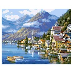 Картина по номерам Хальштадт. Австрия, 40x50 см. Белоснежка