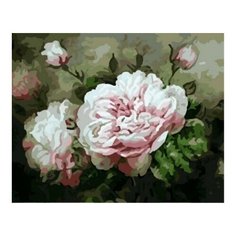 Картина по номерам Пышные пионы, 30x40 см. Цветной