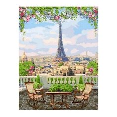 Картина по номерам Парижская веранда, 40x50 см. PaintBoy
