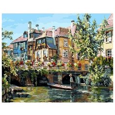 Картина по номерам Франция. Кольмар, 50x40 см. Белоснежка