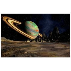 Алмазная мозаика Сатурн, картина стразами Molly 40x50 см.