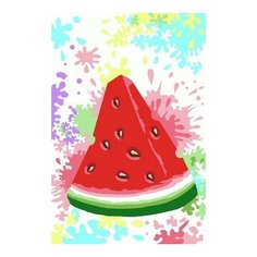 Картина по номерам Арбузный фреш, 20x30 см. Фрея