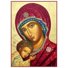 Алмазная мозаика Богоматерь, картина стразами Гранни 19x27 см.