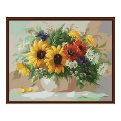 Картина по номерам Садовый букет, 40x50 см. Цветной