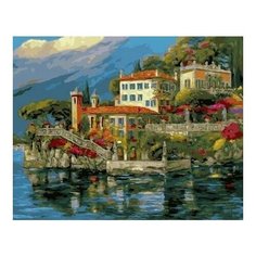 Картина по номерам Вилла у воды, 40x50 см. PaintBoy