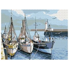 Картина по номерам Яхтклуб, 30x40 см. Цветной