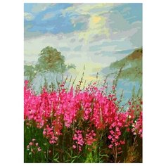 Картина по номерам Иван-чай, 30x40 см. Белоснежка