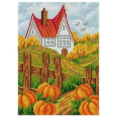 Алмазная мозаика V-96, картина стразами Вышиваем бисером 28.5x20 см.