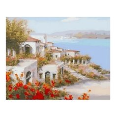 Картина по номерам Красота прибрежного городка, 40x50 см. PaintBoy