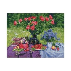 Алмазная мозаика Дары лета, картина стразами PaintBoy 40x50 см.