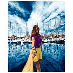 Картина по номерам Следуй за мной. Барселона, 40x50 см. ВанГогВоМне