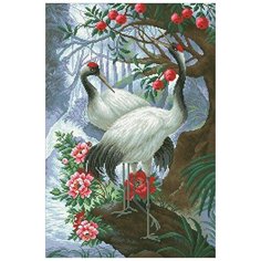 Алмазная мозаика Журавли, картина стразами Паутинка 40x60 см.