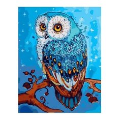 Картина по номерам Зимняя сова, 40x50 см. PaintBoy