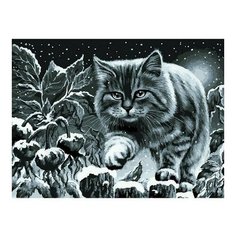 Картина по номерам Спешу домой, 30x40 см. Белоснежка